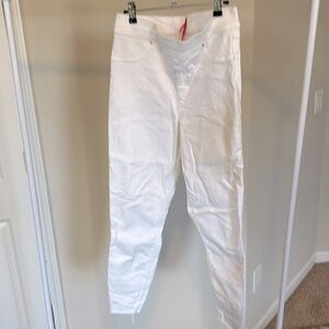 Spanx skinny jeans with fringe